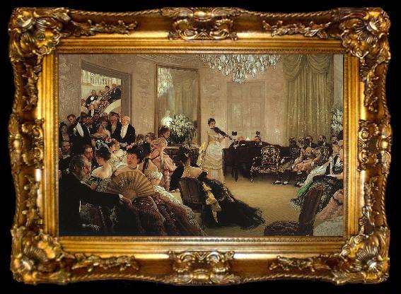 framed  James Tissot Hush, ta009-2